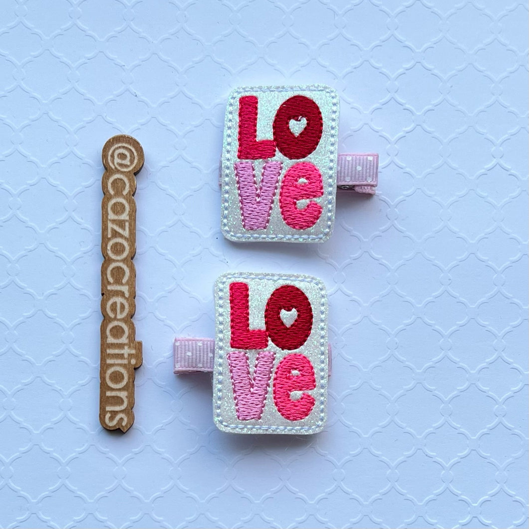 LOVE Hair Clip (single clip)