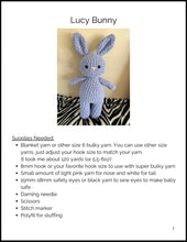 Load image into Gallery viewer, Lucy Bunny Pattern
