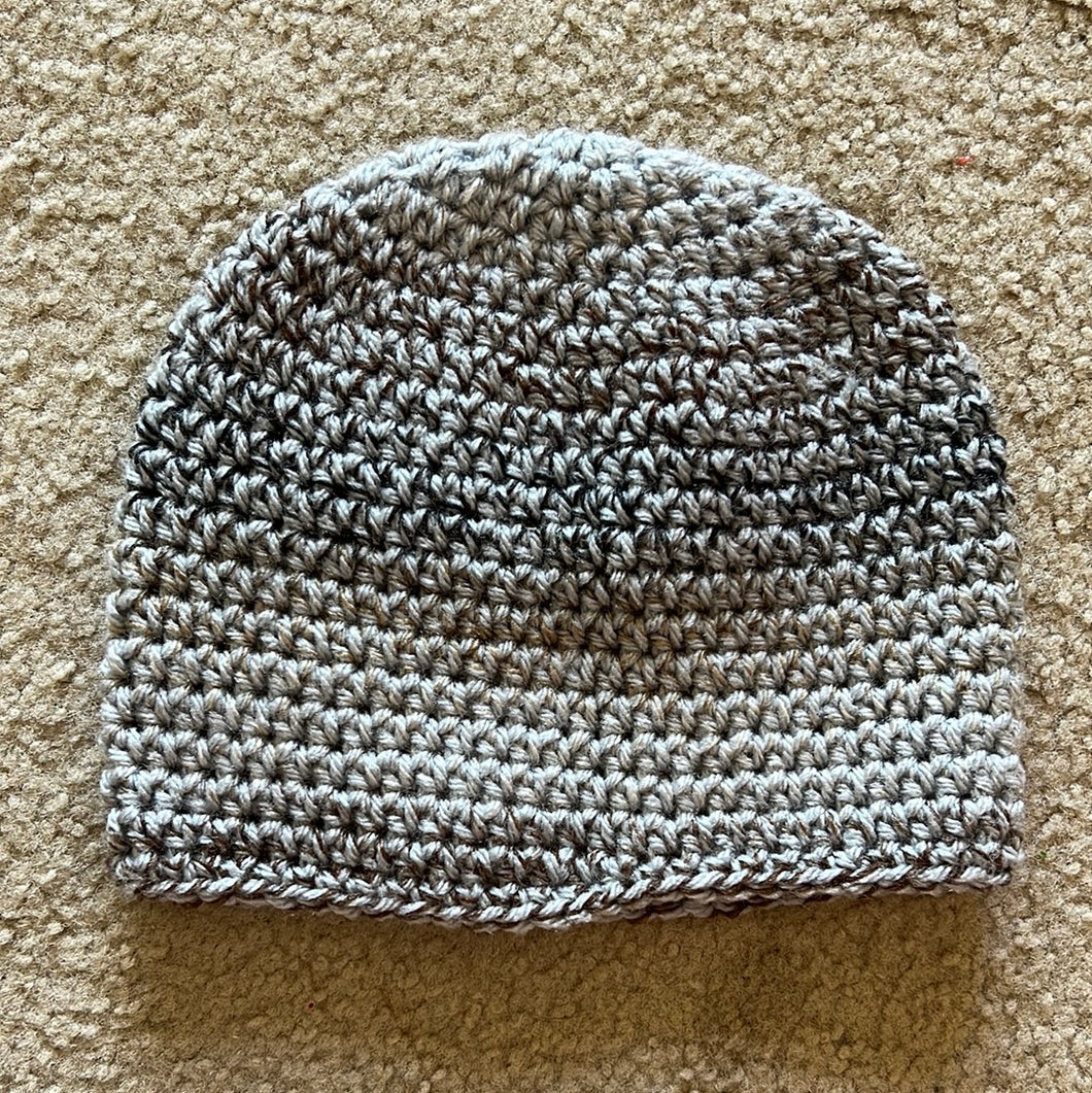 Baby hat 9-12 mo grey