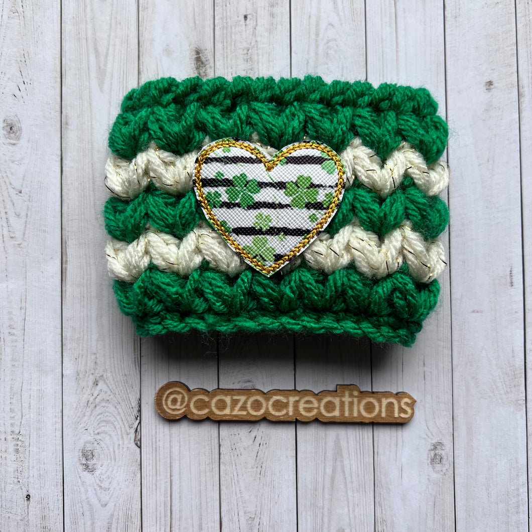 Shamrock Heart Cup Cozy