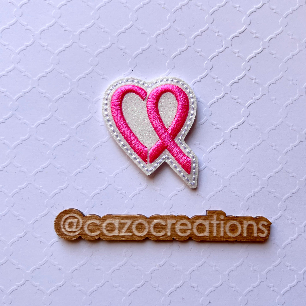 Breast Cancer Ribbon Heart