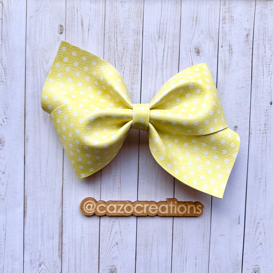 Yellow Polka Dots - Large Loop De Lou